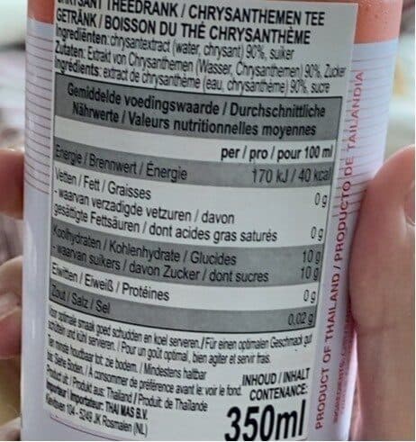 Foco Chrysanthemum Drink packshot