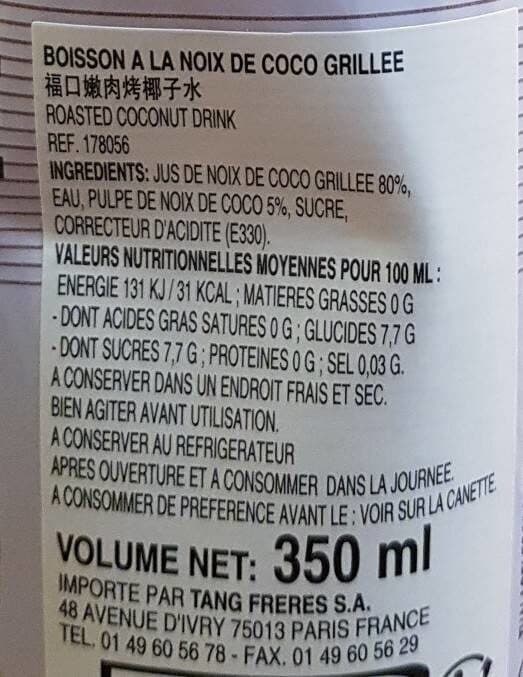 Foco Roasted Coconut Juice packshot