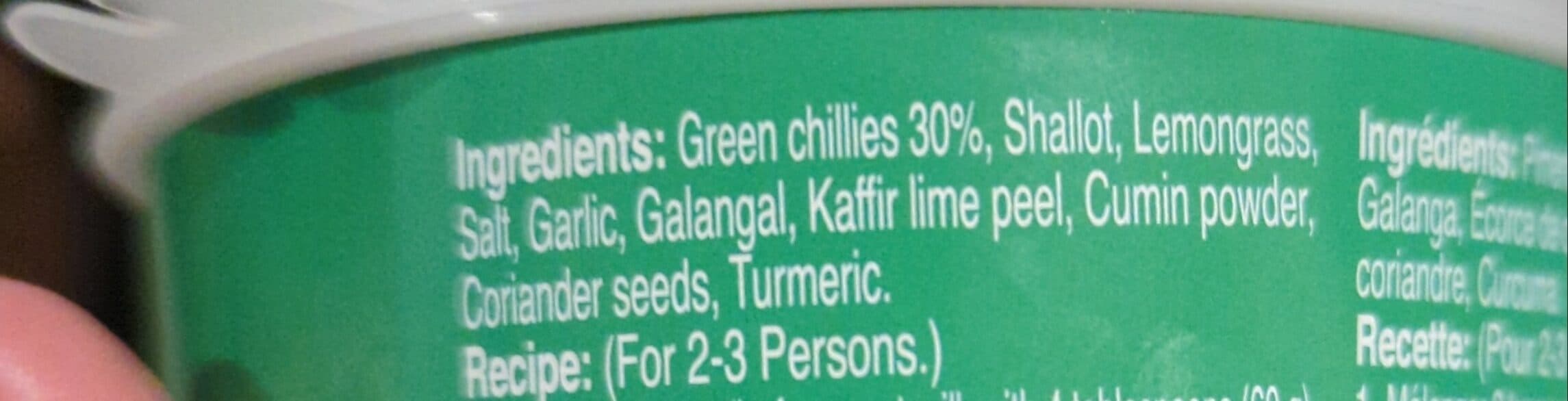AROY-D Green curry paste packshot