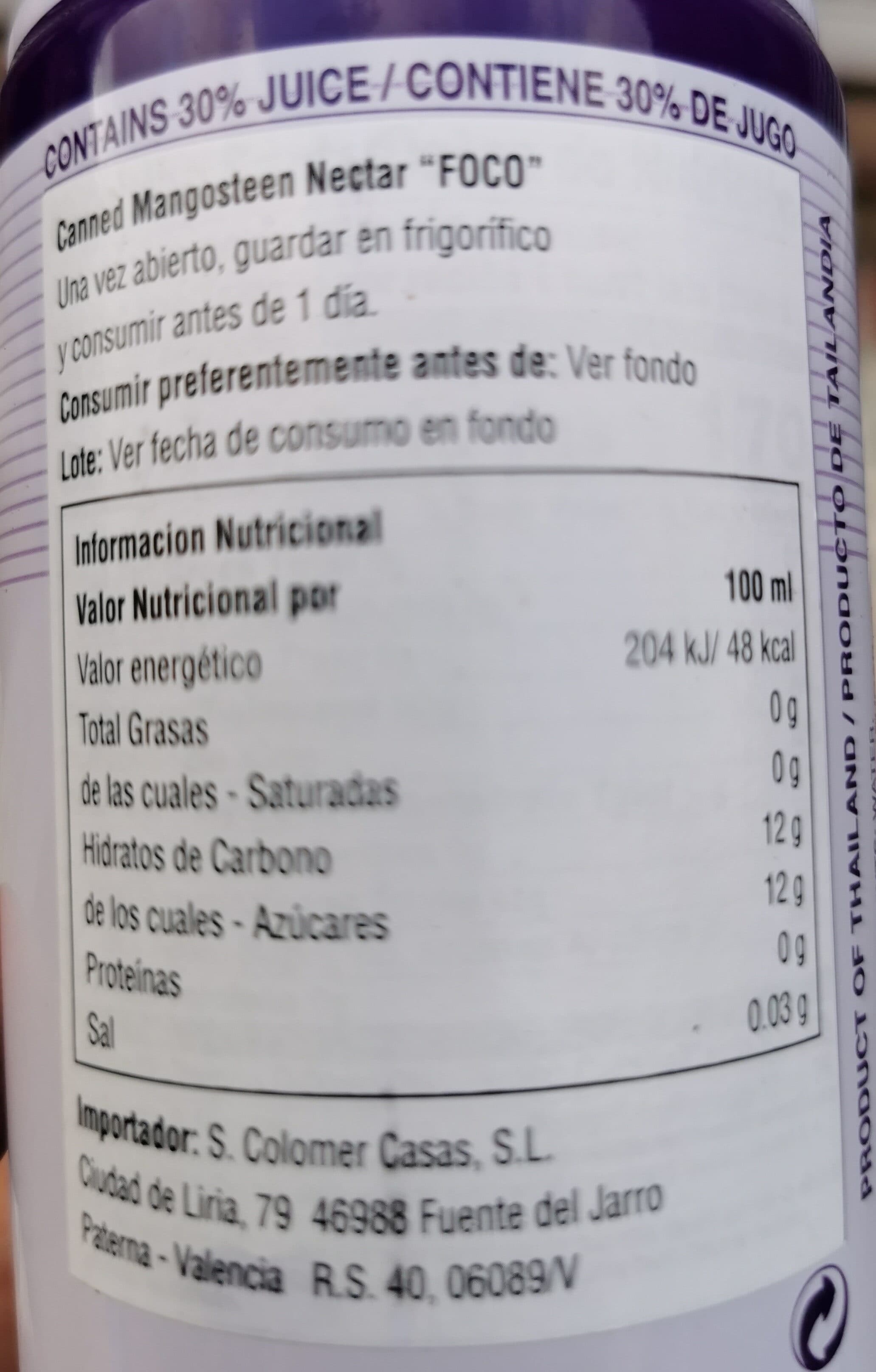 Foco Mangosteen Juice Drink packshot