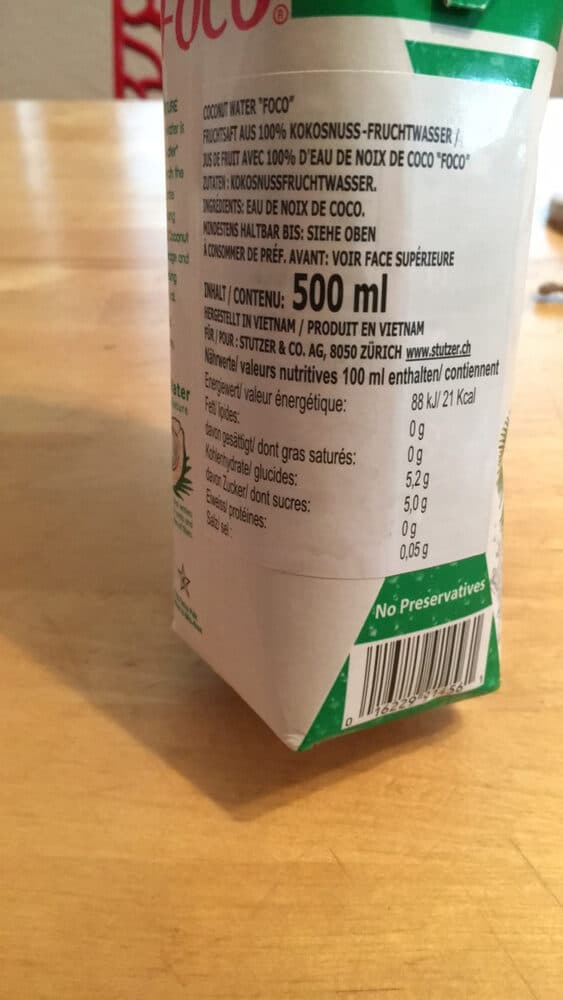 Foco Coconut Water packshot