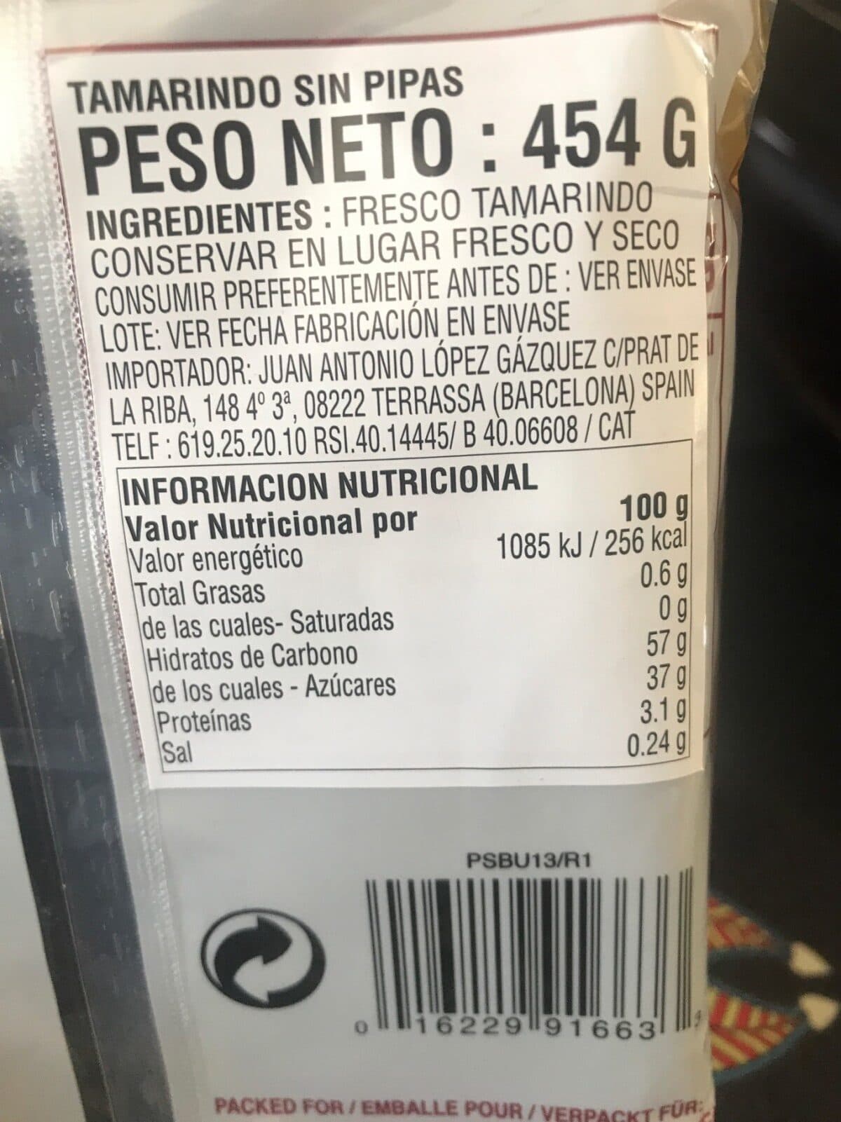 Aroy-D Tamarin sans noyaux packshot
