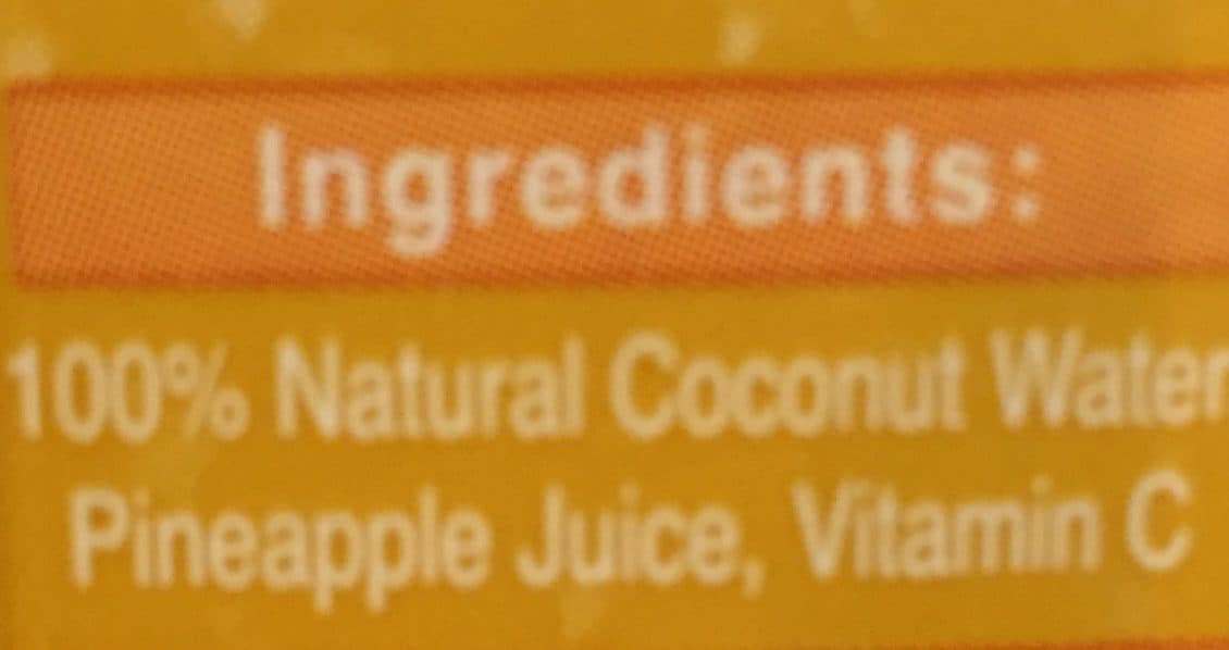 Foco coconut water with pineapple packshot