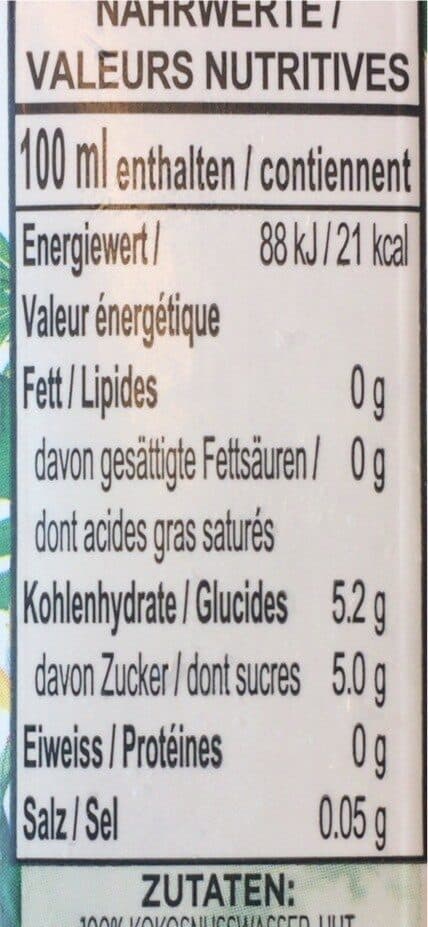 Open Food Facts Coconut water packshot