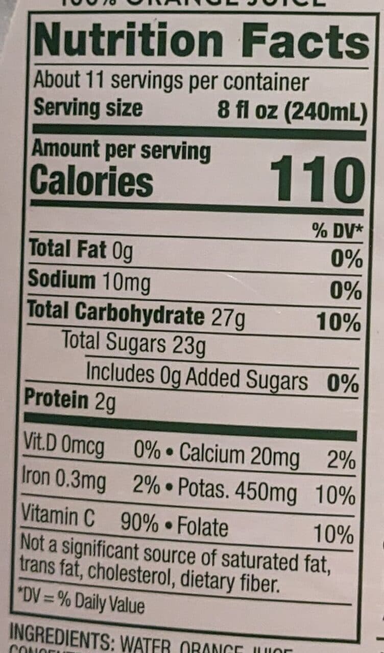 Florida's Natural With Pulp 100% Premium Orange Juice From Concentrate Pasteurized packshot