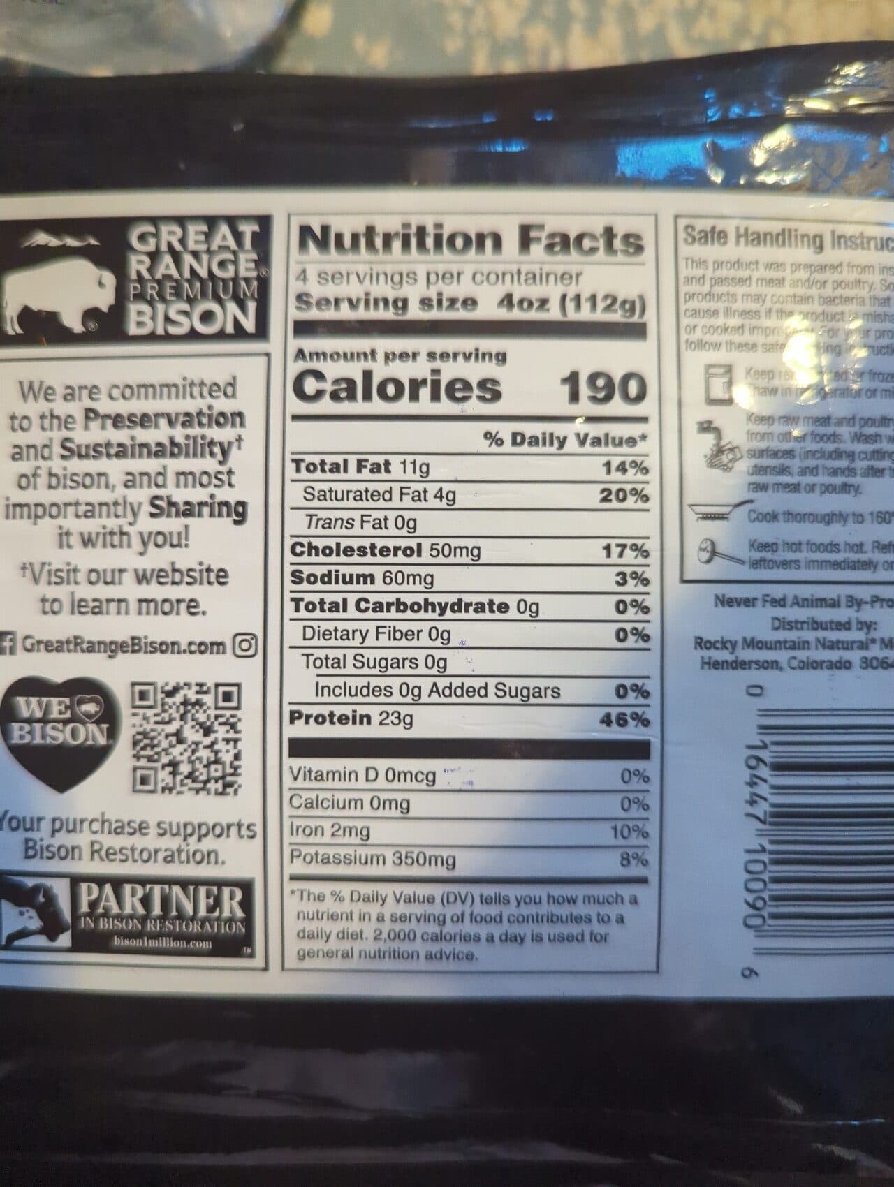 GREAT RANGE PREMIUM BISON GROUND BISON packshot