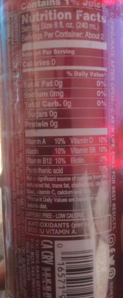 SPARKLING ICE BLACK RASPBERRY Flavored Sparkling Water packshot
