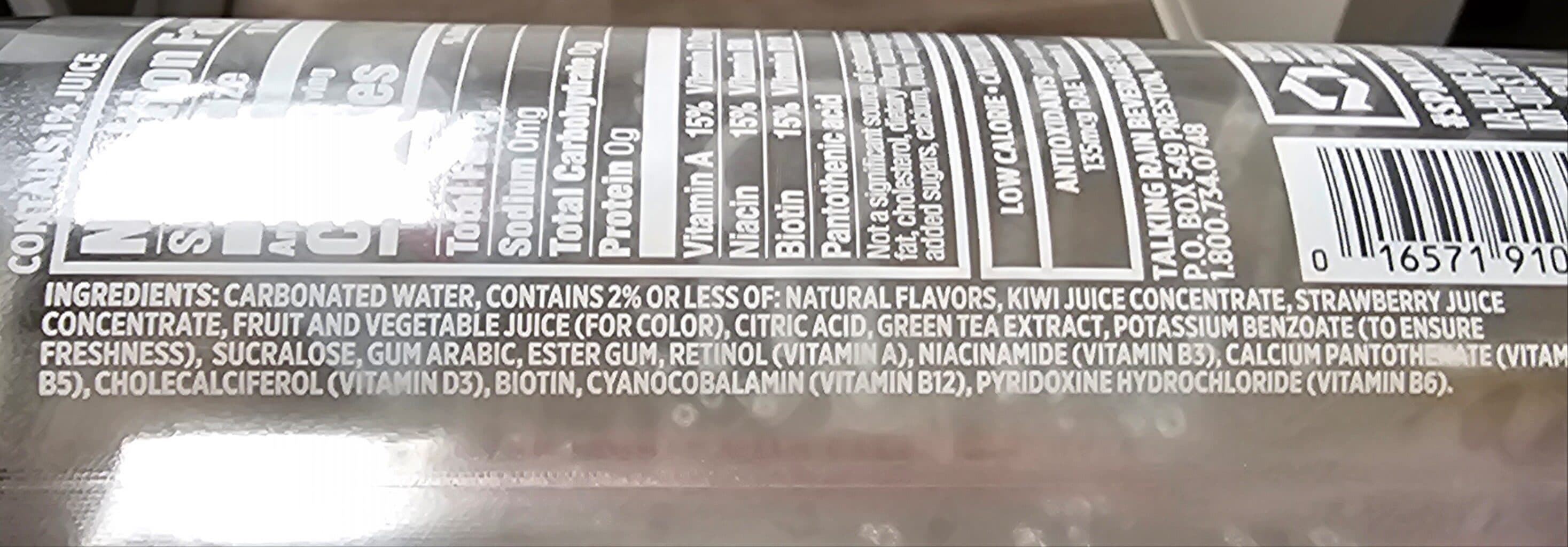 Sparkling Ice Kiwi Strawberry Flavored Sparkling Water packshot