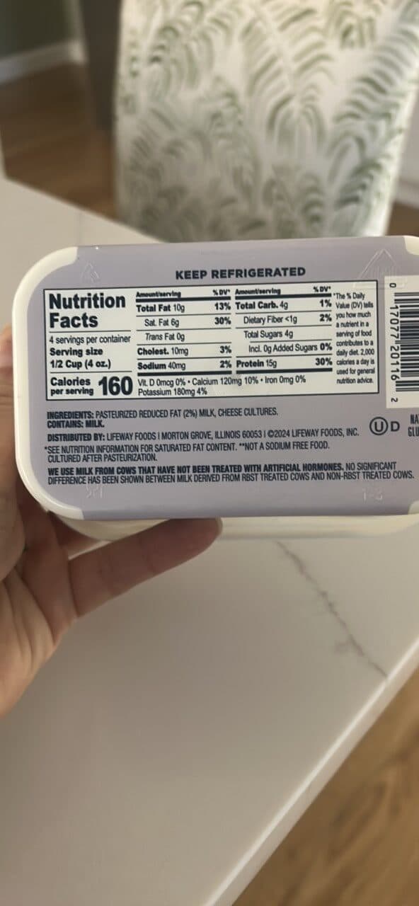 Lifeway FARMER CHEESE REDUCED FAT packshot