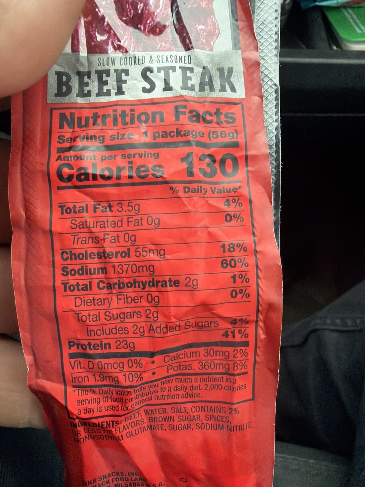 Jack Links Beef Steak packshot