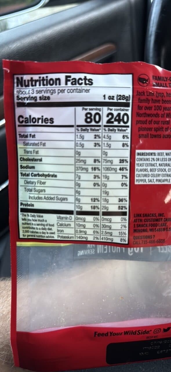 JACK LINK'S BEEF JERKY JALAPEÑO packshot
