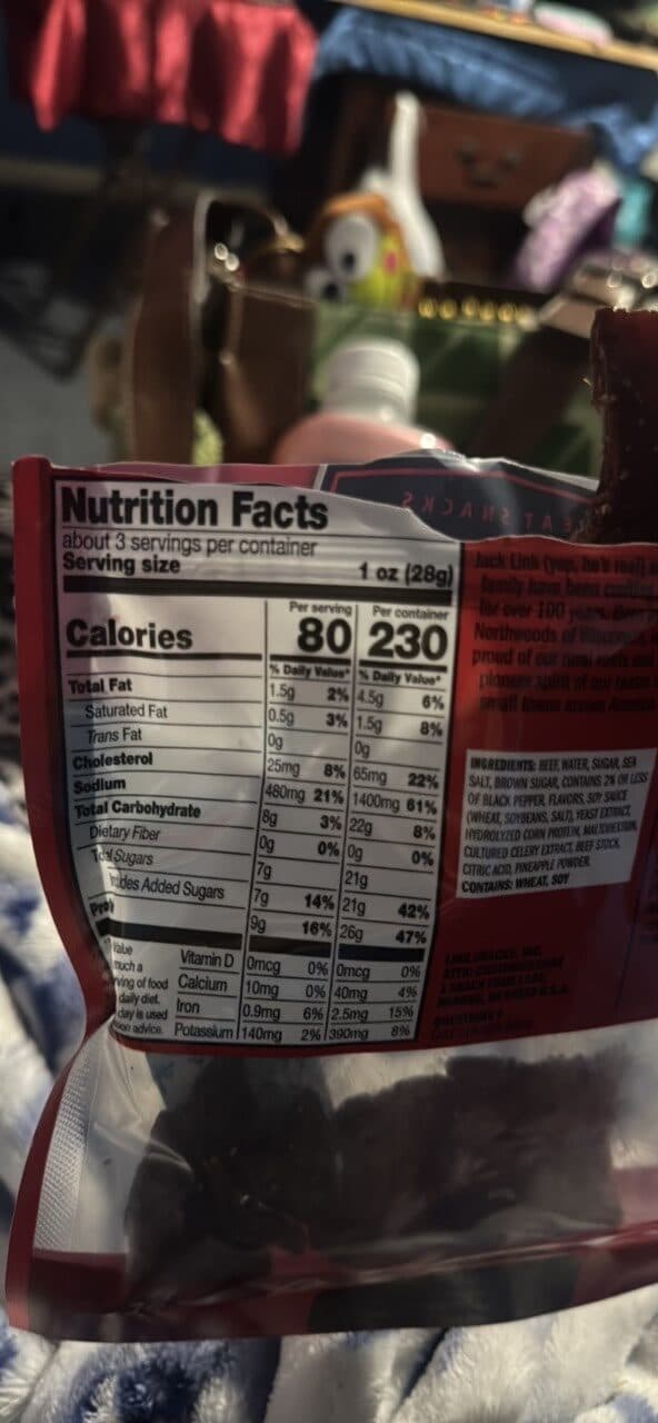 JACK LINK'S BEEF JERKY PEPPERED packshot