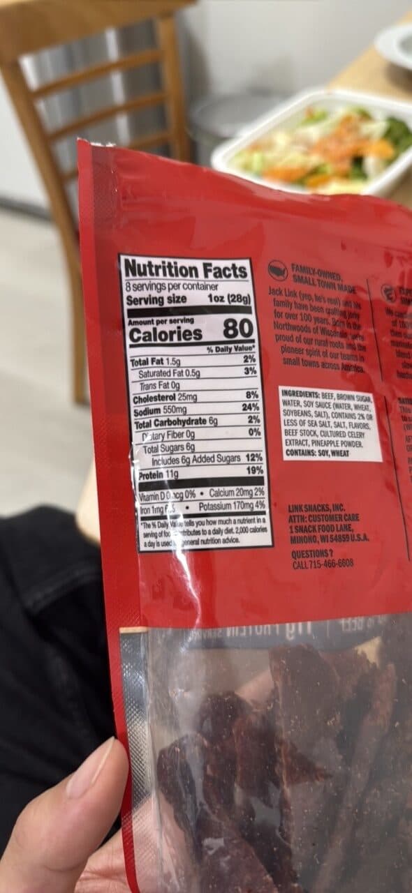 Jack Link's Beef Jerky Teriyaki packshot