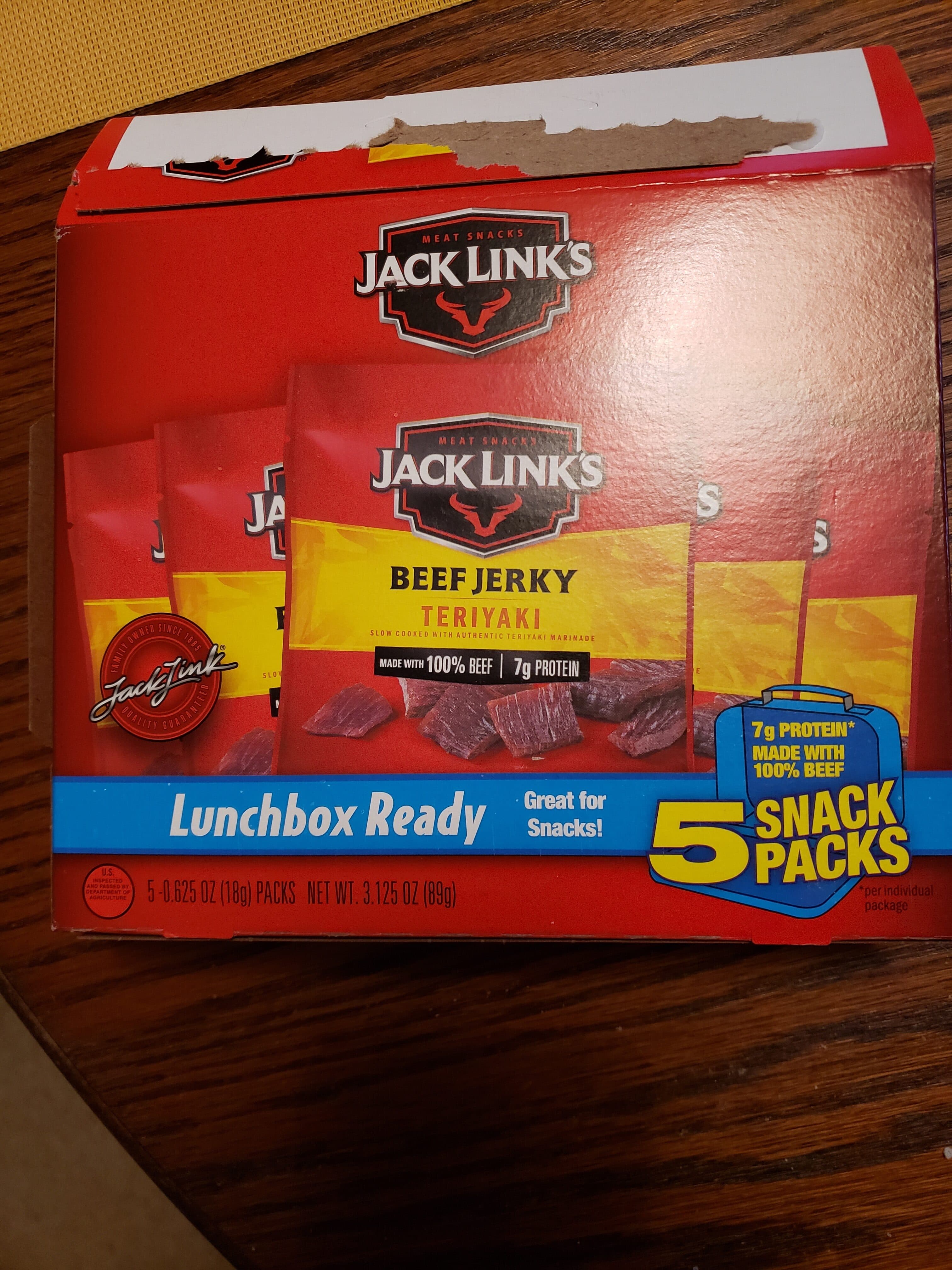 Jack Link's Teriyaki Beef Jerky packshot