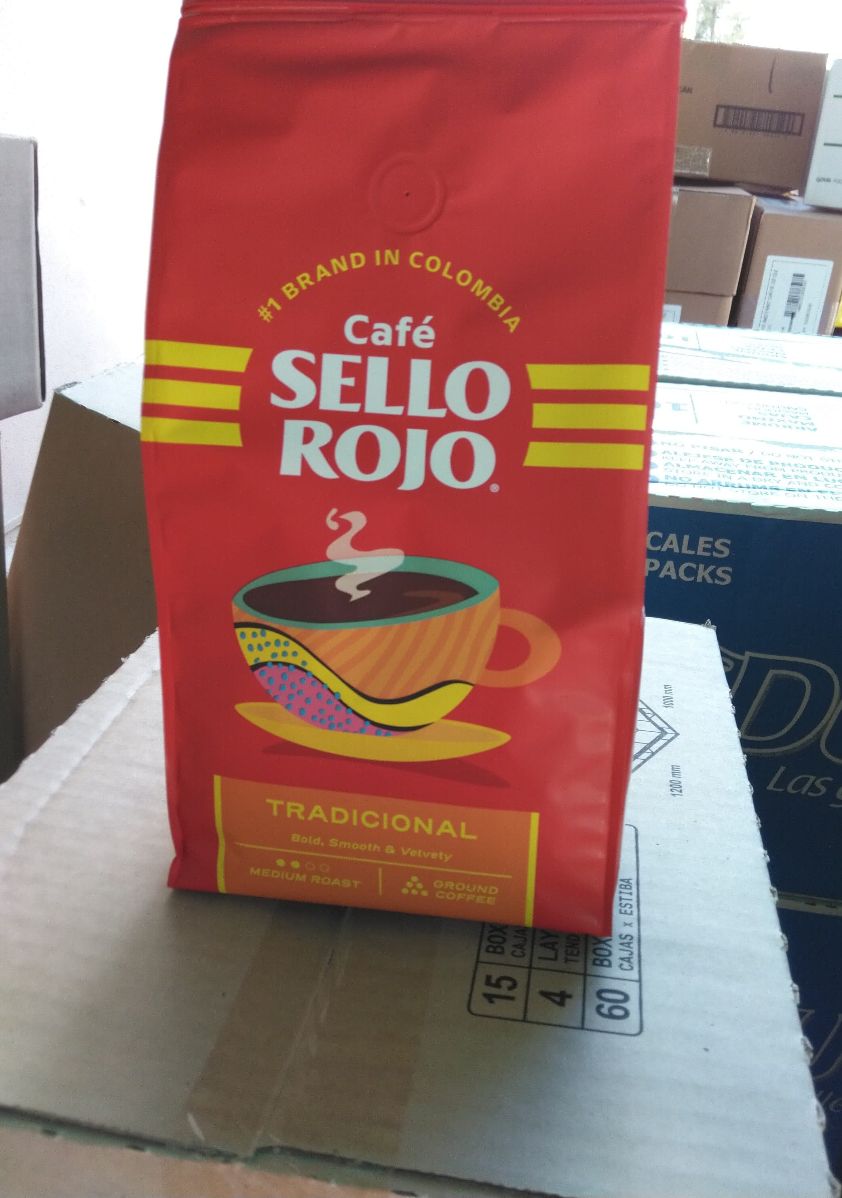 Colcafe' S.A.S. Cafe' Sello Rojo, Roast And Ground Coffee packshot
