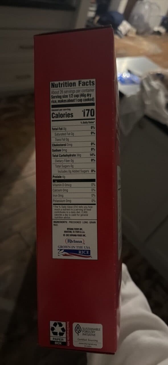 Minute White Rice packshot