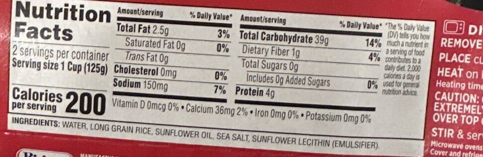 Minute WHITE RICE packshot
