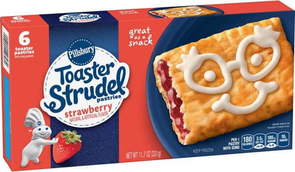 Pillsbury Toaster strudel toaster pastries packshot