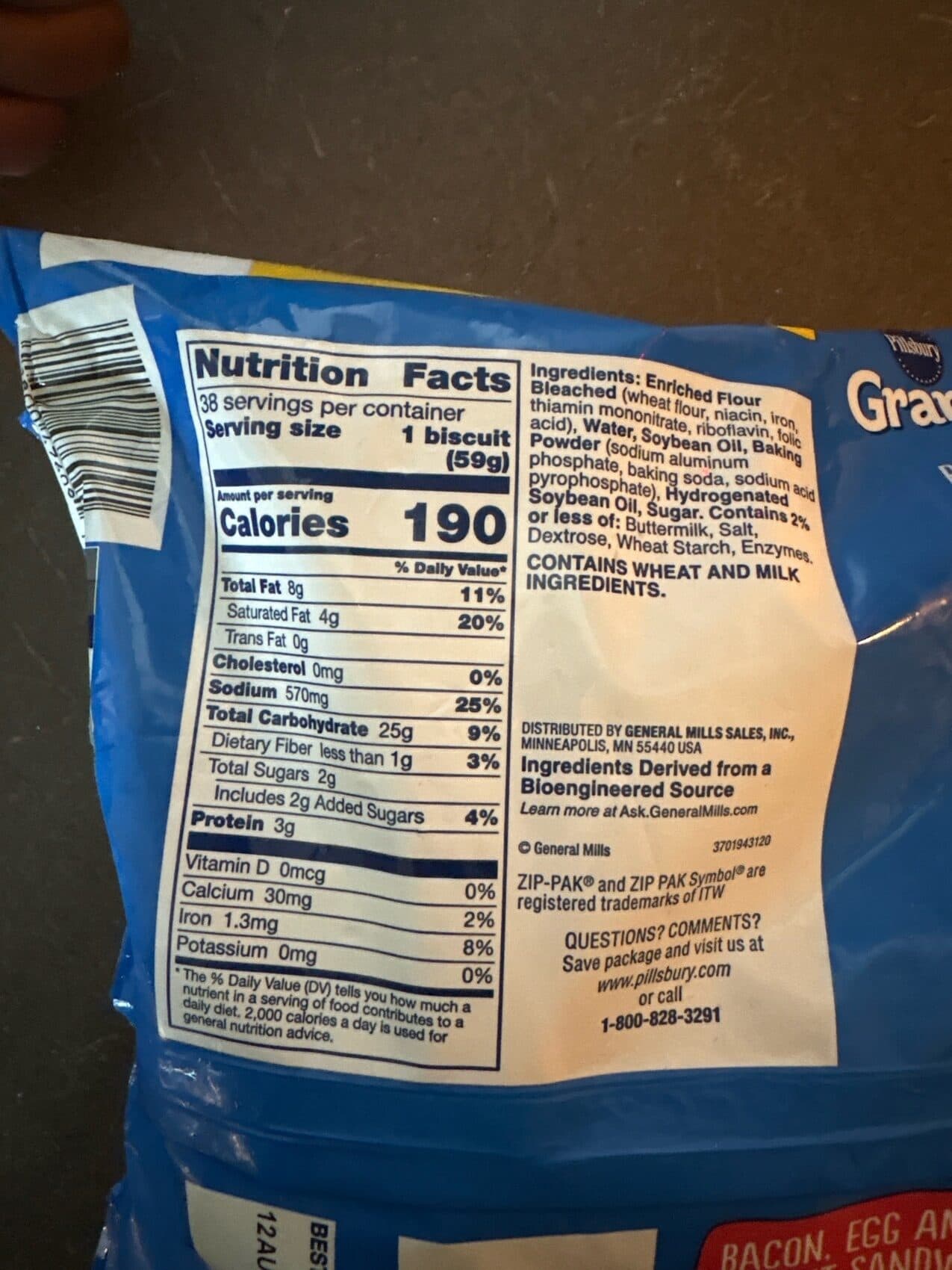 Pillsbury Grands! Southern Homestyle Buttermilk Biscuits packshot