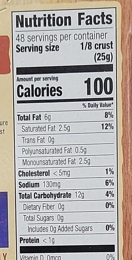 Pillsbury Pie Crusts Dough packshot