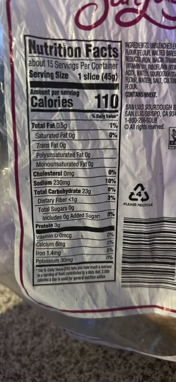 San Luis Sourdough Sourdough Bread packshot
