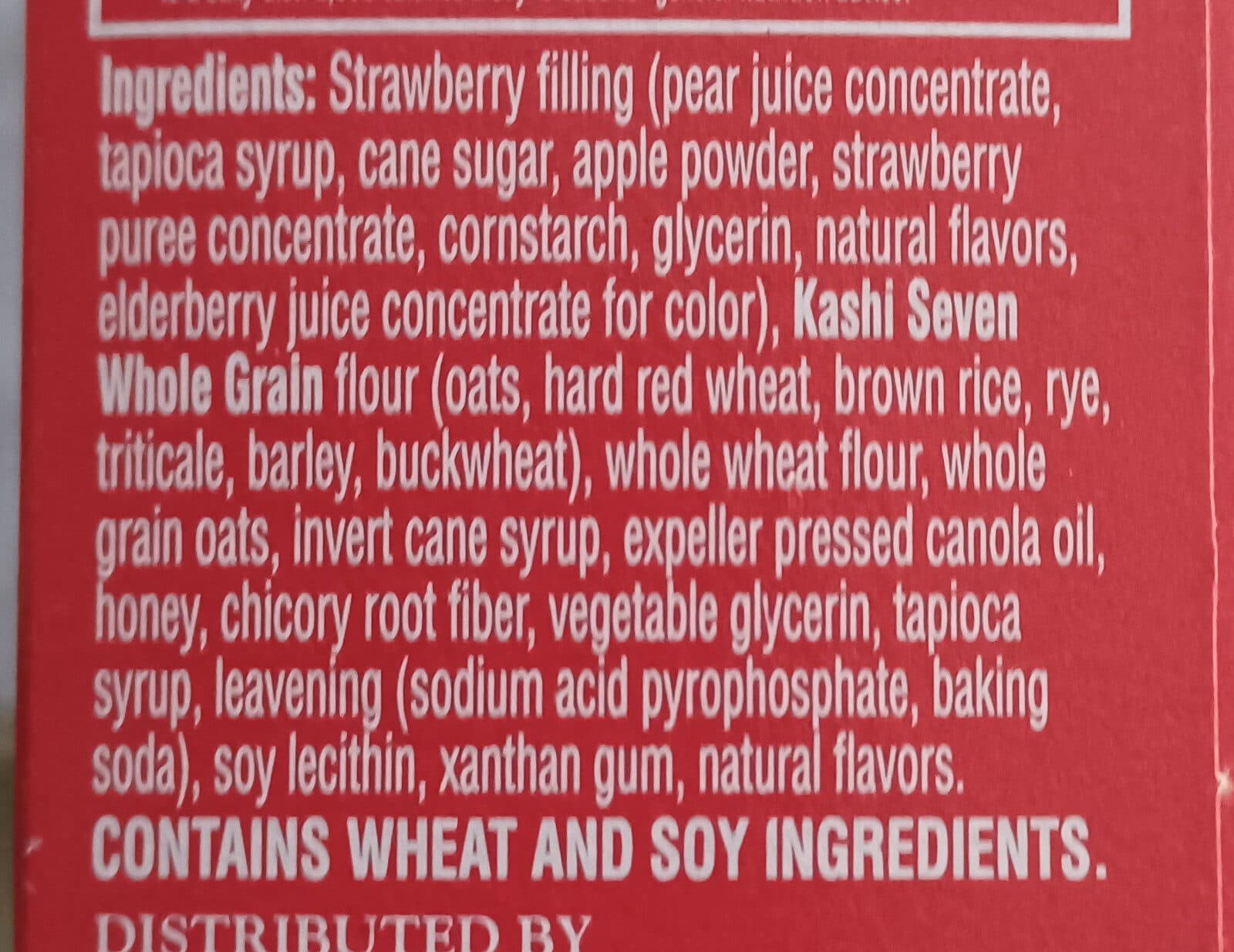Kashi Soft baked breakfast bars ripe strawberry packshot
