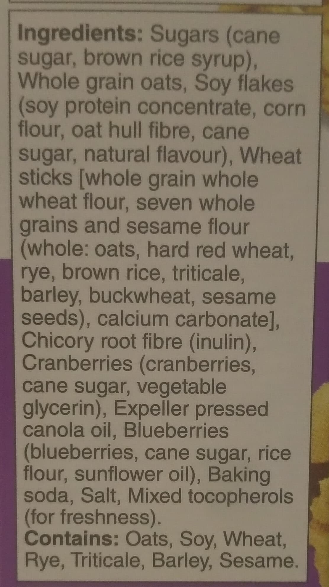 Kashi 🇺🇸Solana Beach California Toasted Berry Crisp, GO LEAN Cereal. packshot