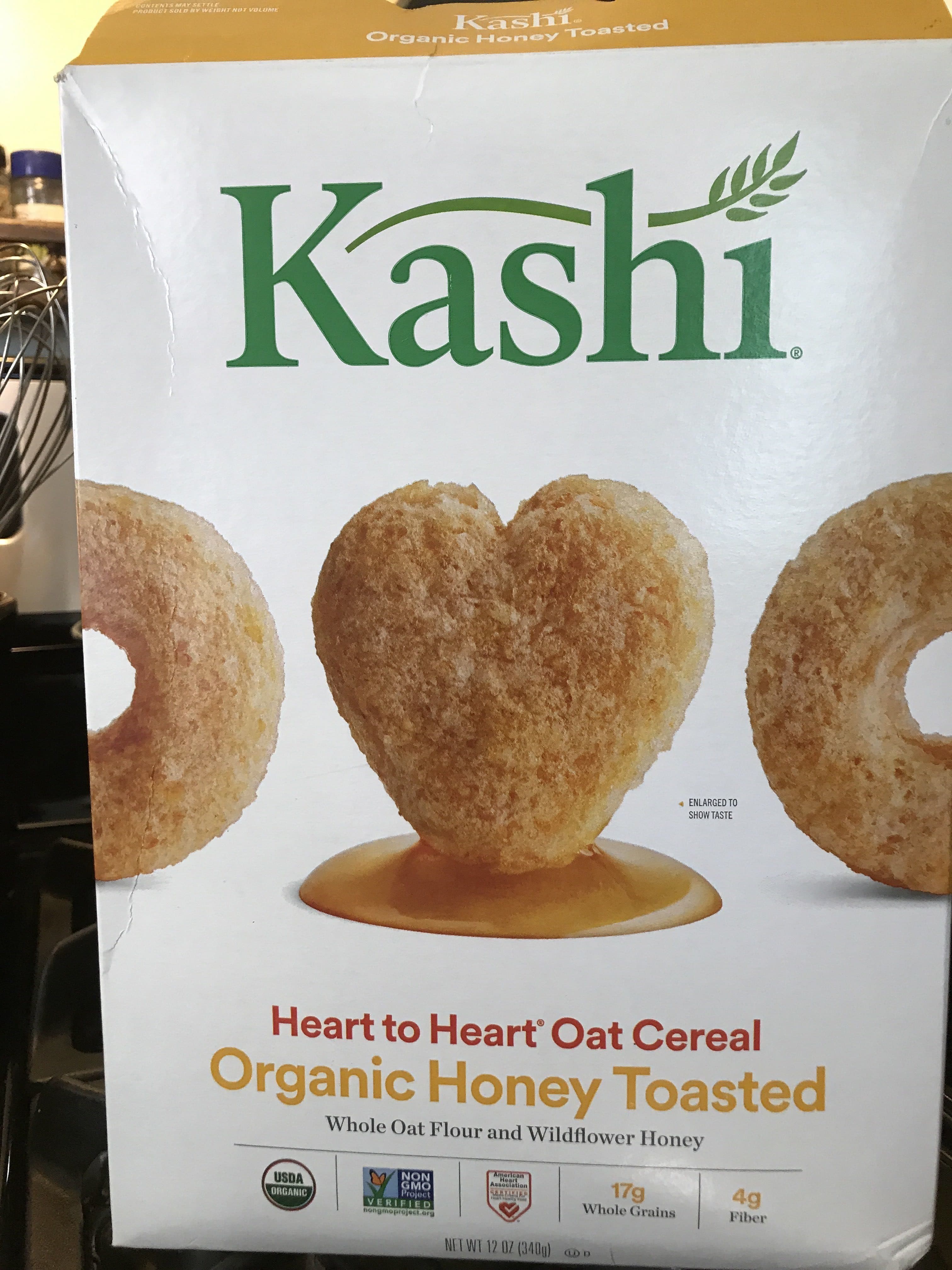 Kashi Honey Toasted Organic Oat Cereal packshot