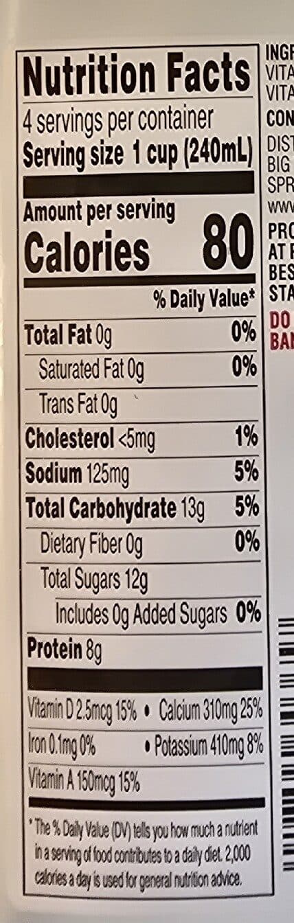 Big Y Fat Free Skim Milk packshot