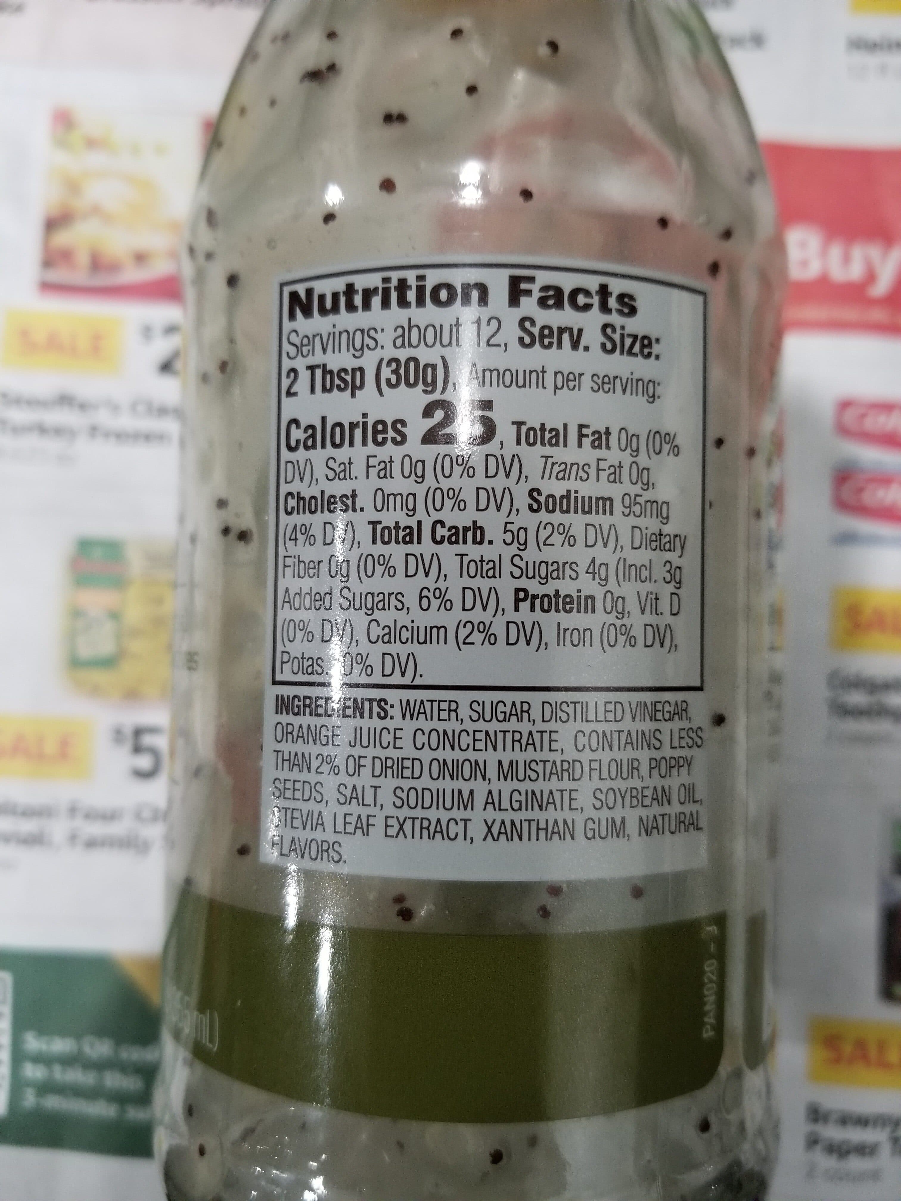 Panera Bread Dressing Poppy Seed packshot