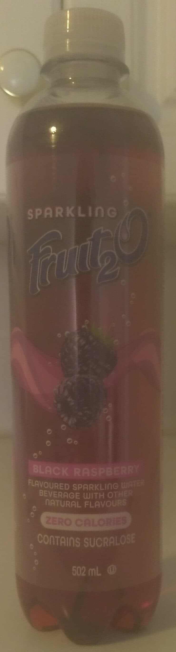 Fruit2O Black Raspberry Sparkling Fruit2O packshot