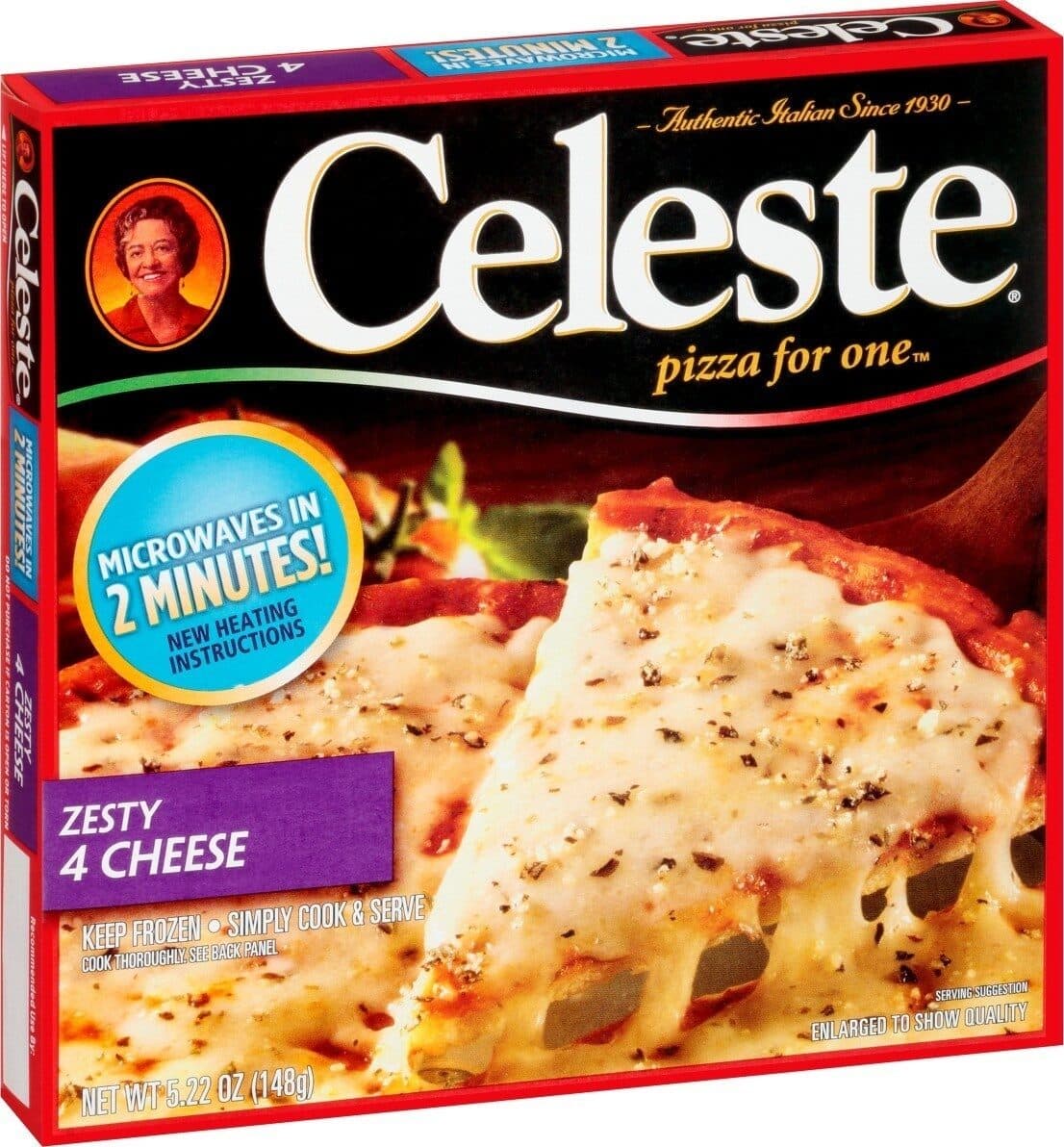 Celeste Zesty 4 Cheese Pizza packshot