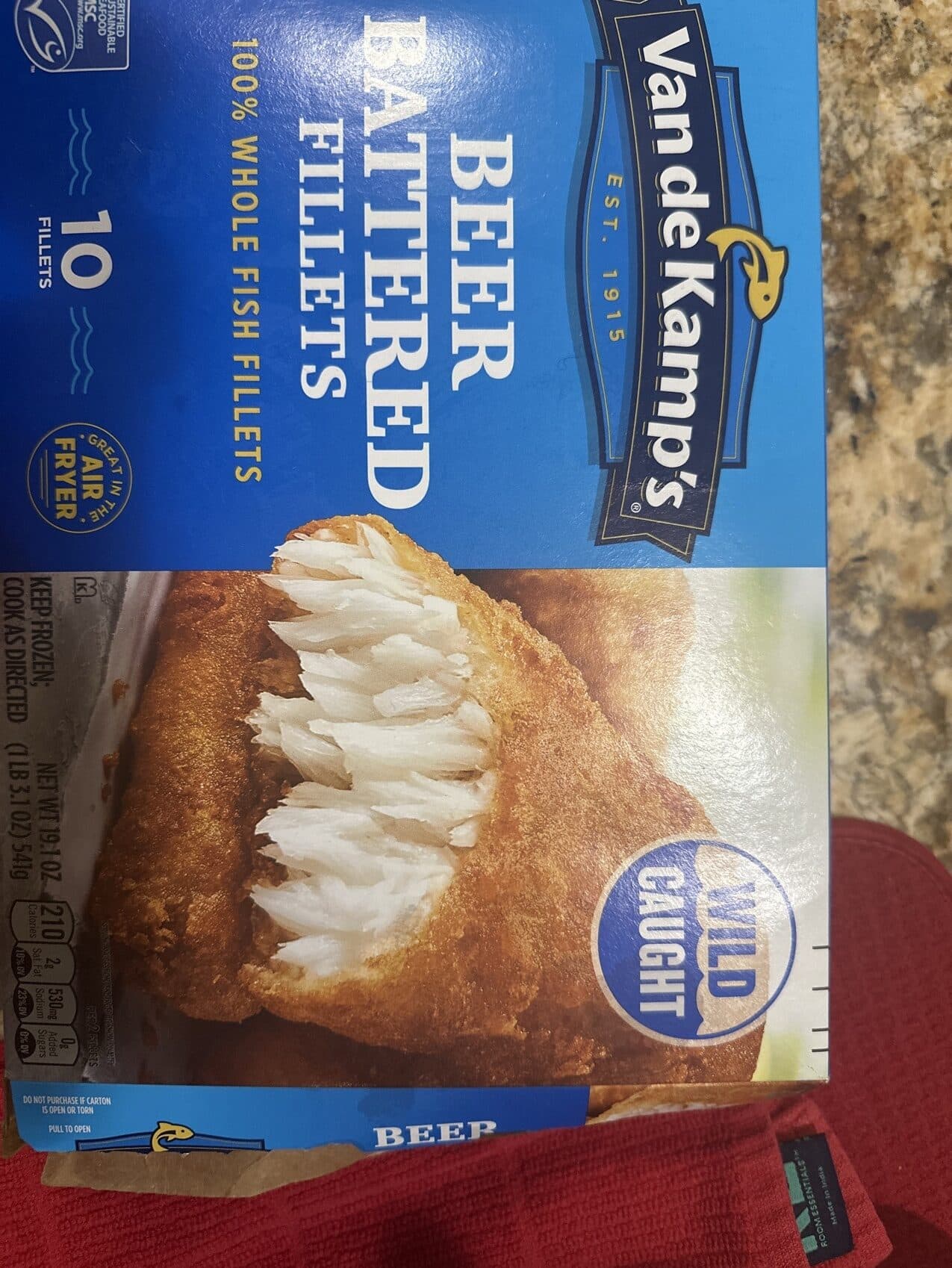 Van de Kamp's BEER BATTERED FILLETS packshot
