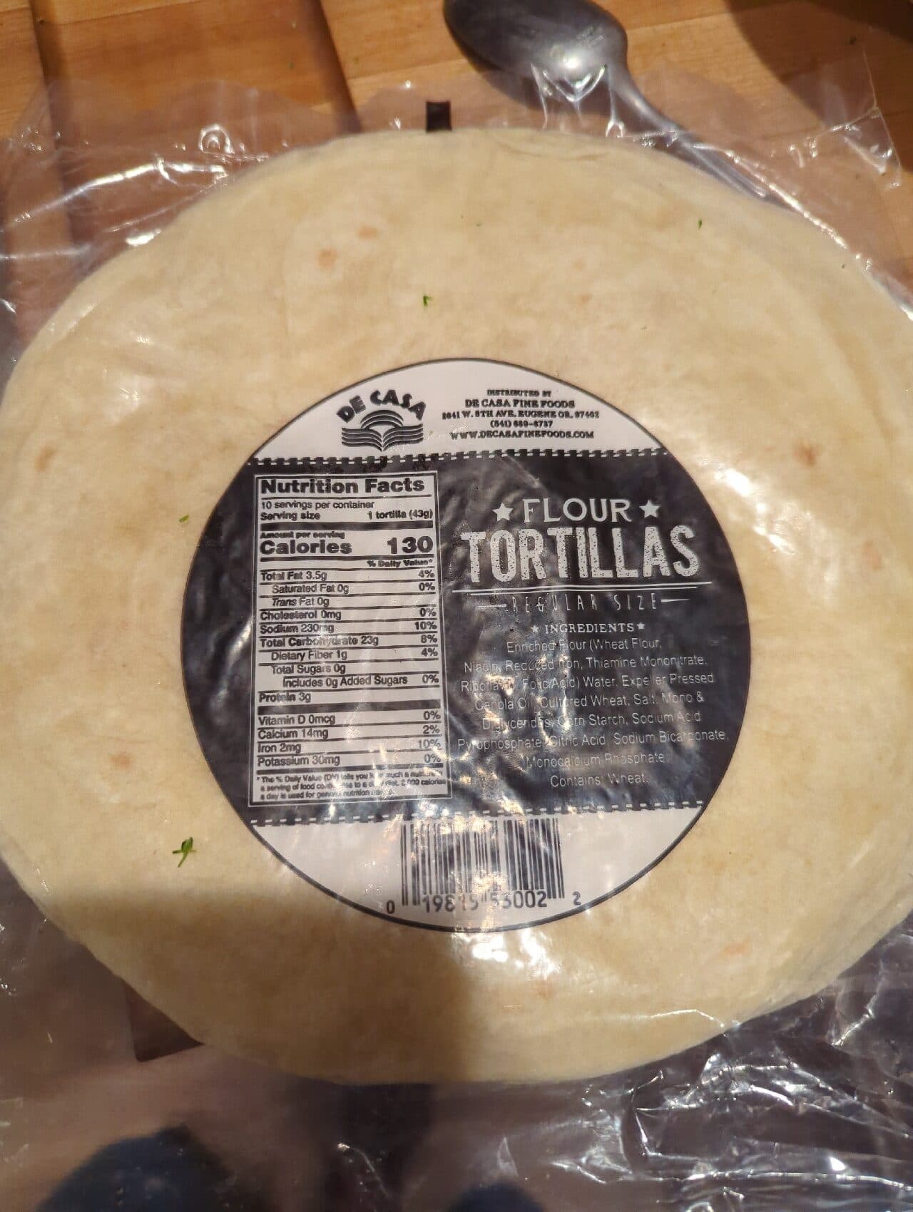 De Casa Flour Tortillas packshot