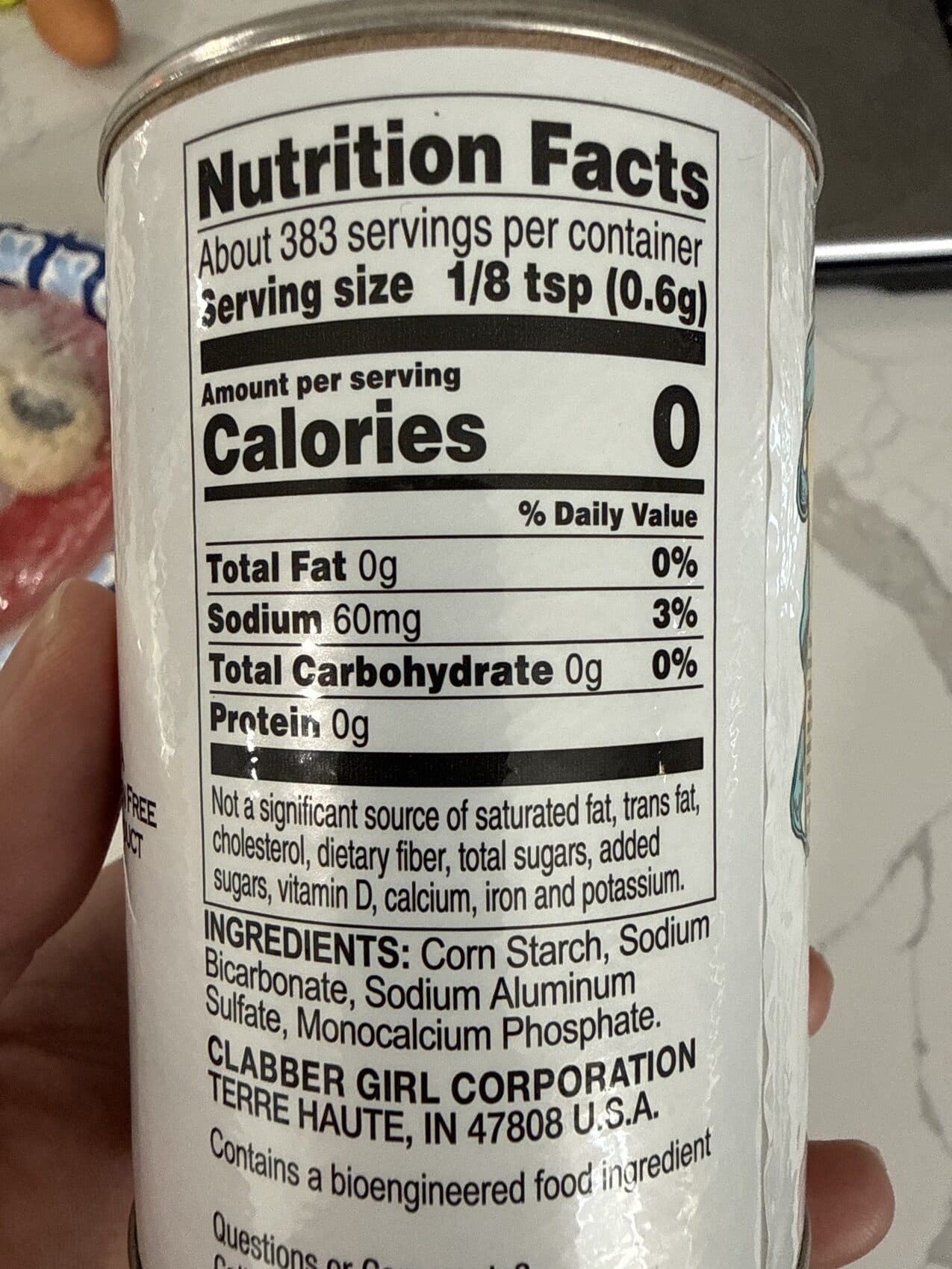 Clabber Girl Baking Powder packshot