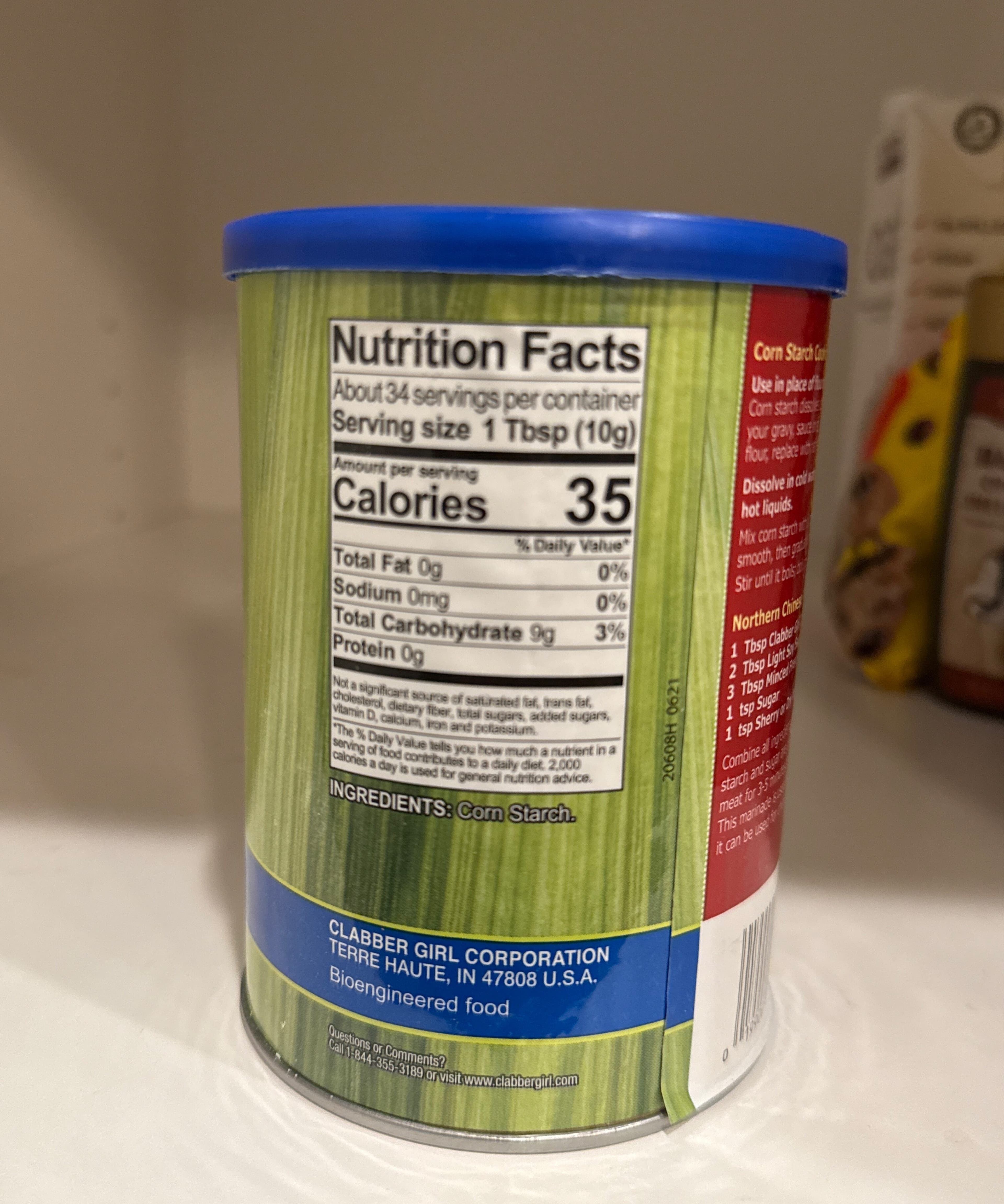 Clabber Girl Corporation Clabber Girl, Corn Starch packshot