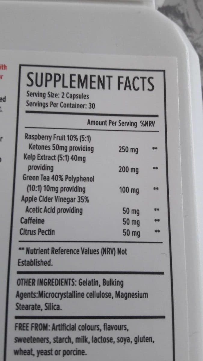 Open Food Facts Ultrapur Wild Raspberry Ketone - 60 Capsules packshot