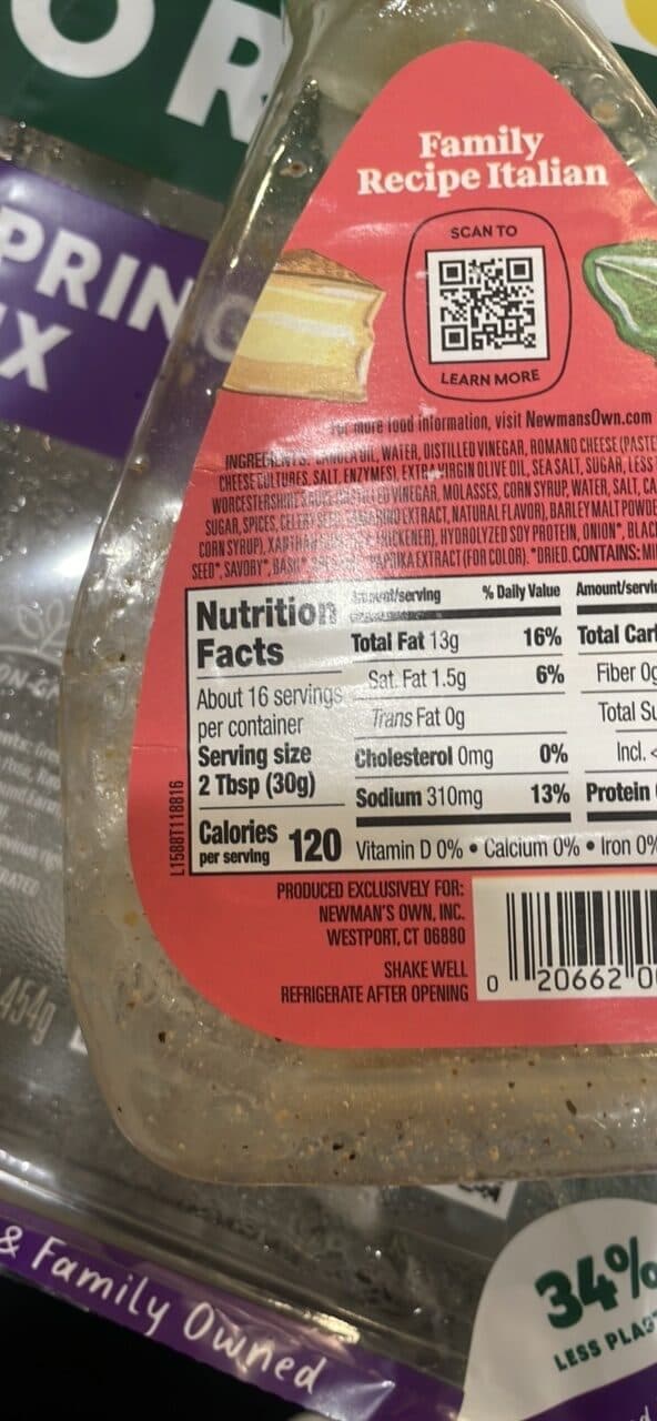 Newman's Own Family Recipe Italian packshot