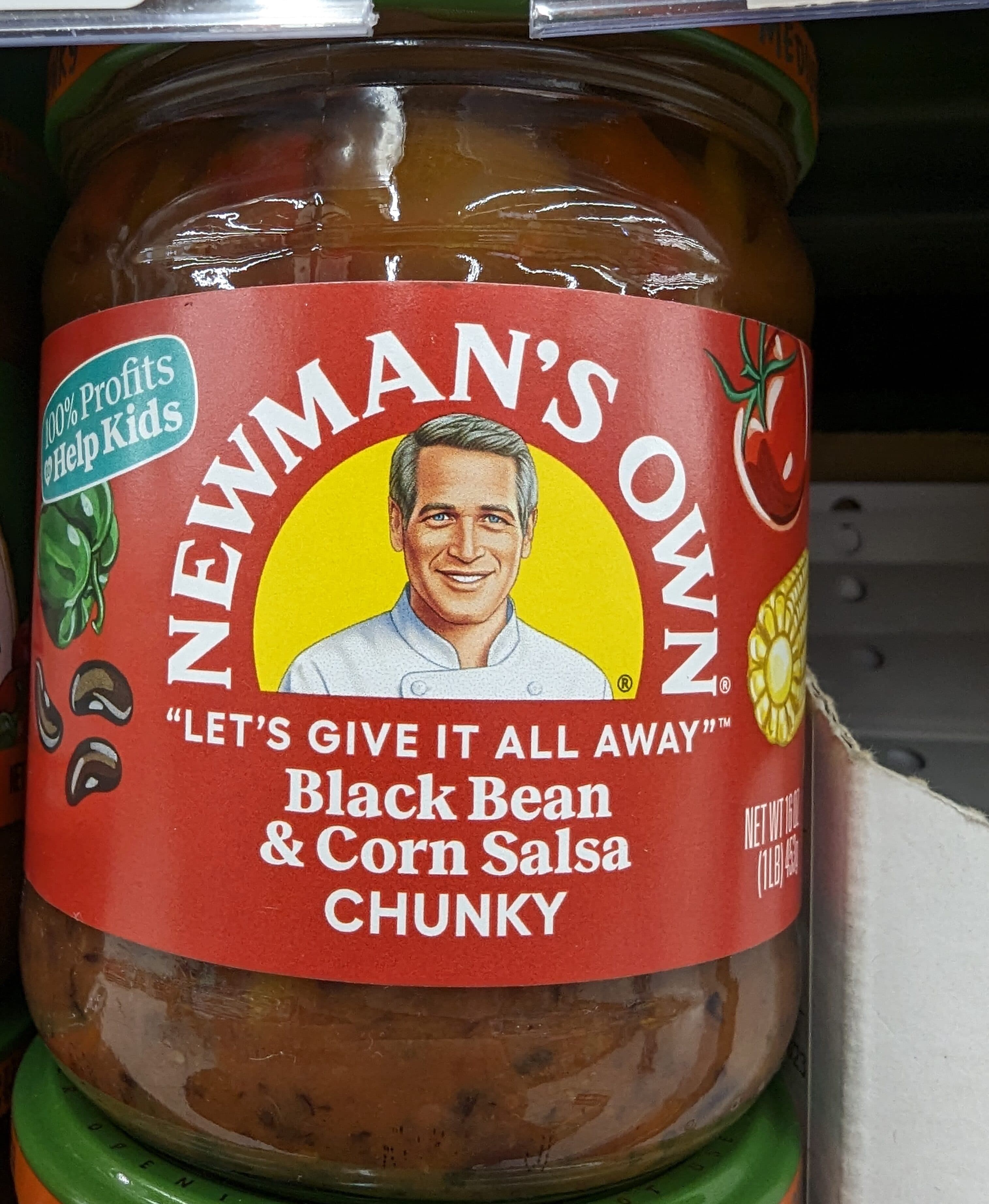 Newman's Own Black Bean & Corn Salsa packshot
