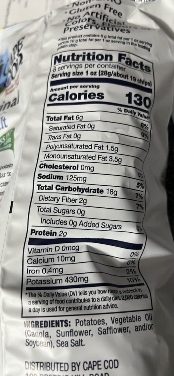 Cape Cod Original Kettle Cooked Potato Chips packshot