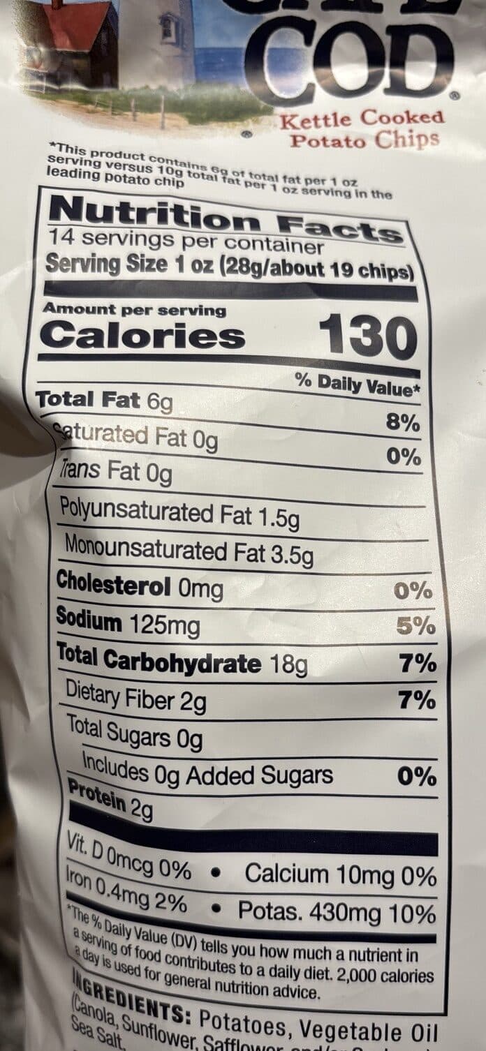 Cape Cod Kettle Cooked Potato Chips packshot
