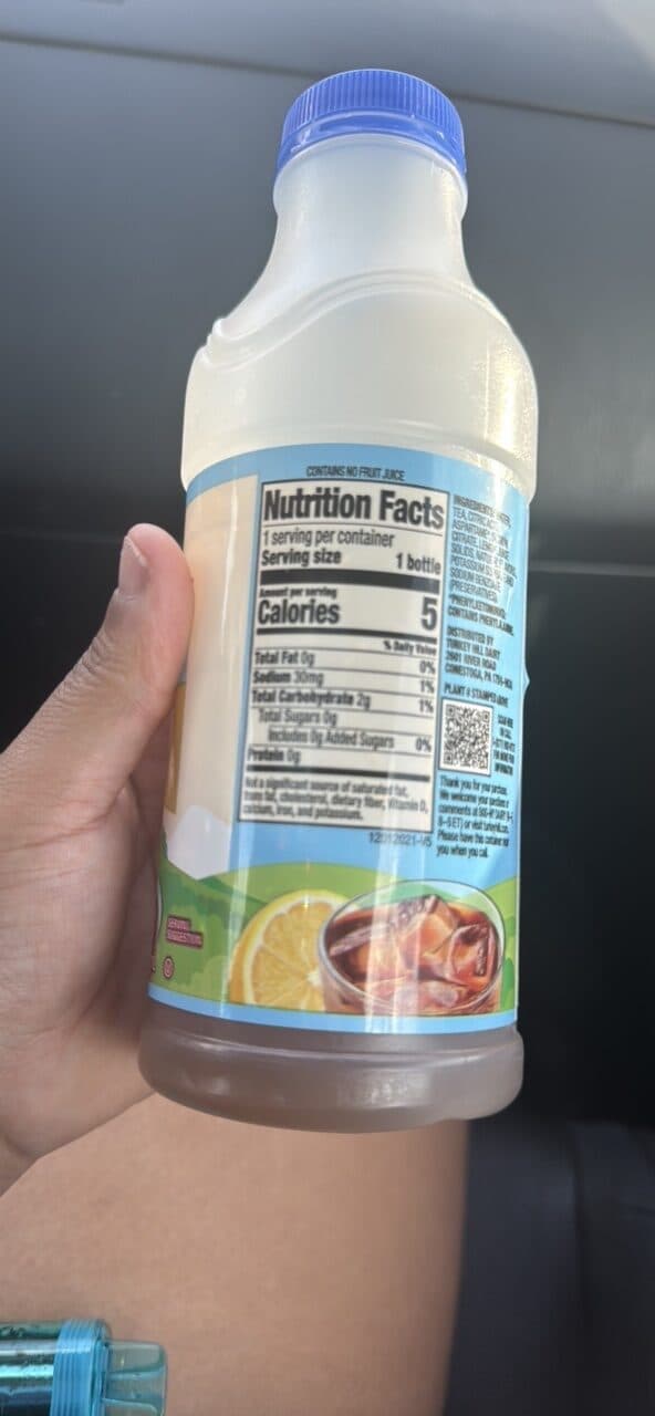 Turkey Hill Diet Iced Tea packshot