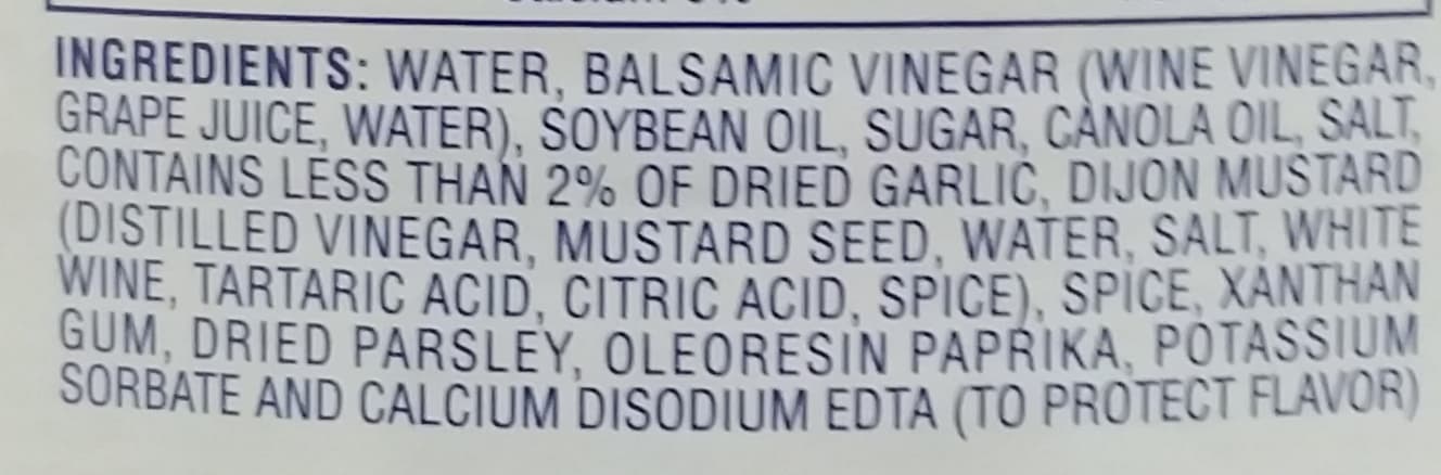 Kraft Balsamic vinaigrette dressing packshot