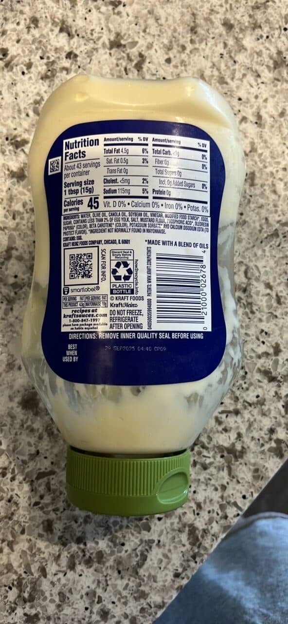 Kraft Heinz VEGAN MAYONNAISE packshot