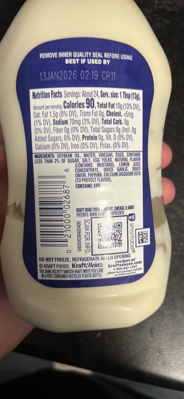 Kraft Real Mayo Creamy & Smooth packshot