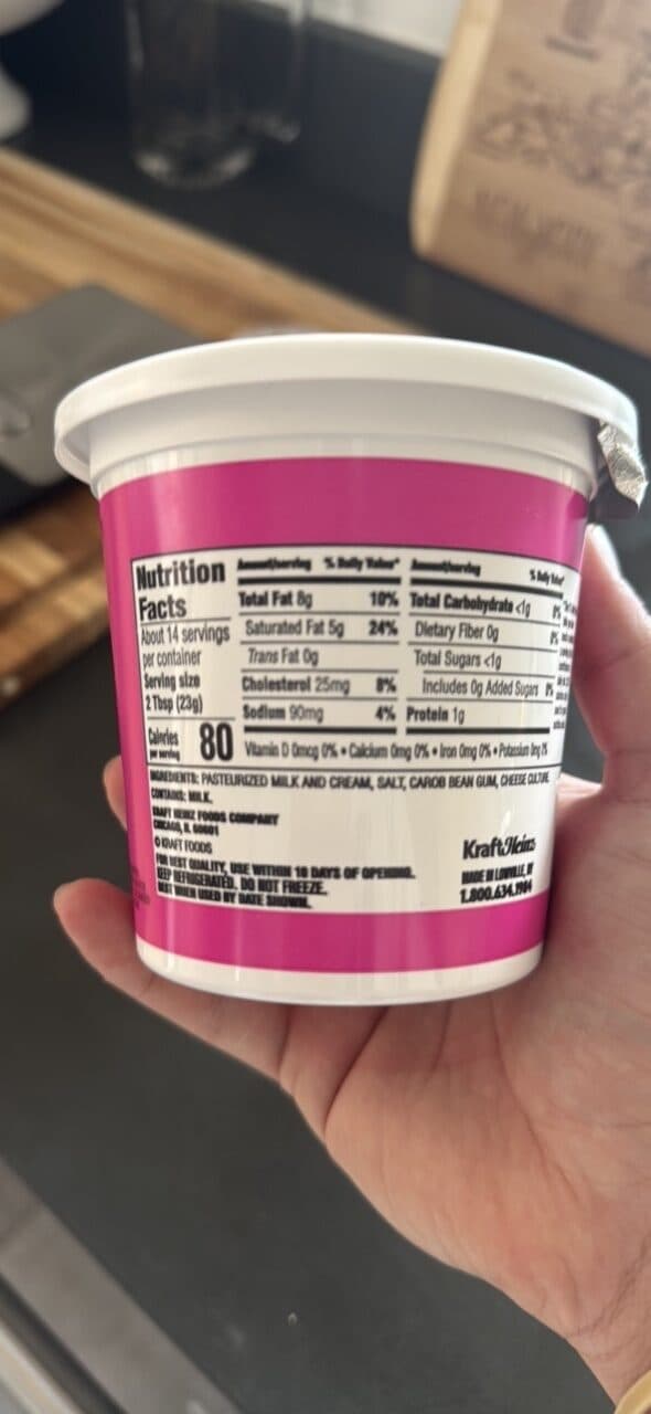 TEMP TEE Whipped Cream Cheese packshot
