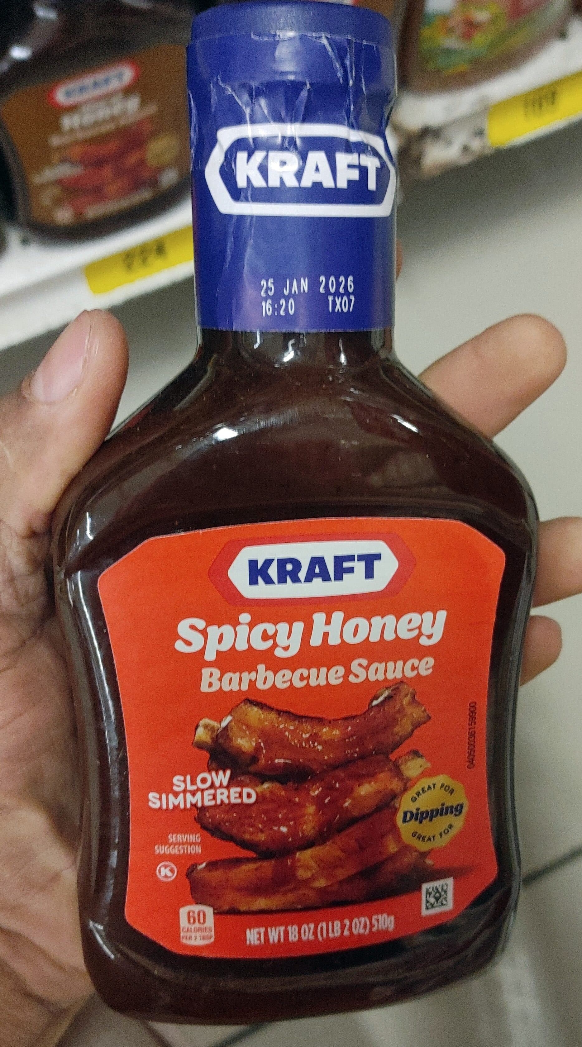 Kraft Spicy Honey Barbecue Sauce packshot