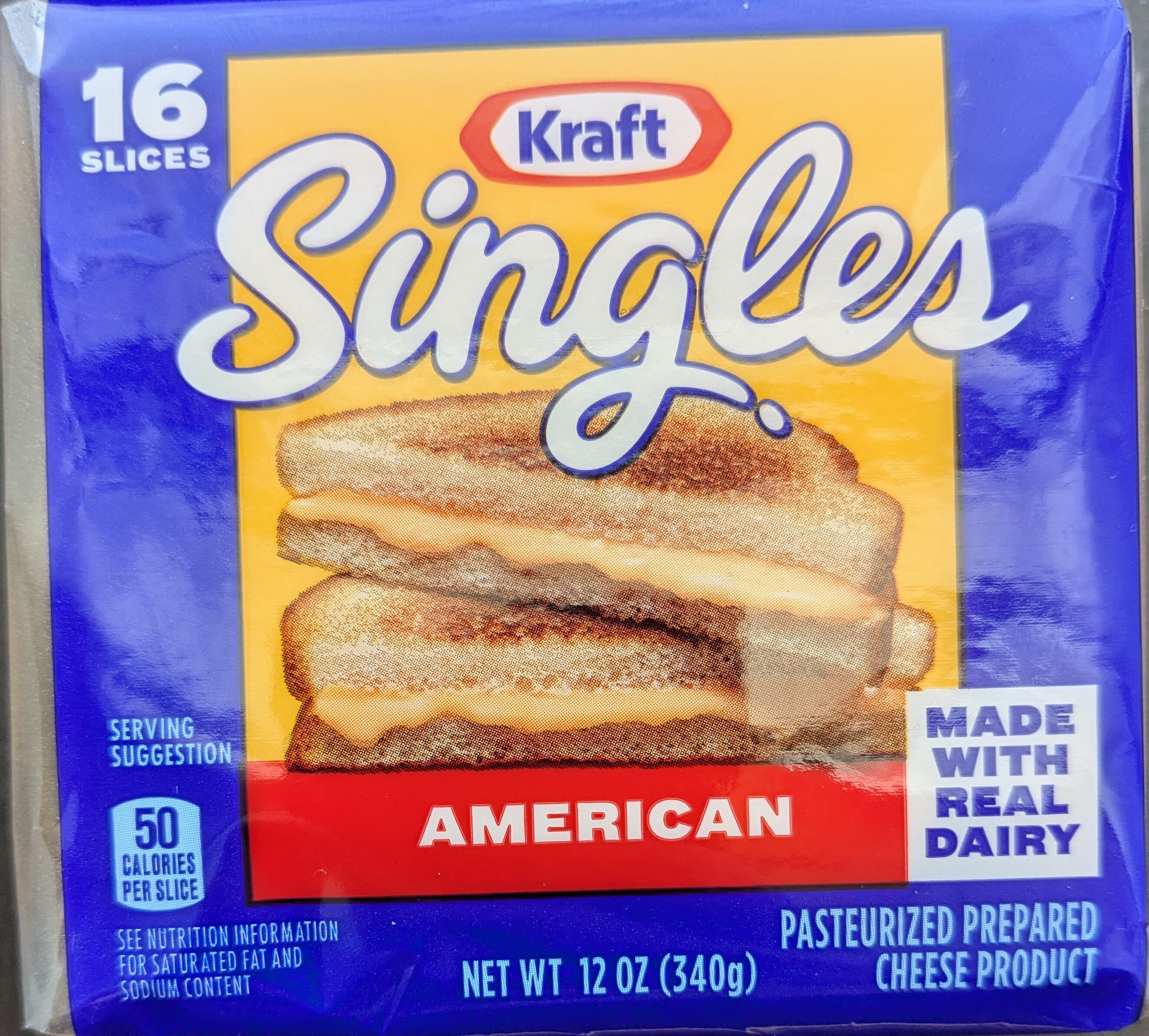 Kraft Singles American packshot