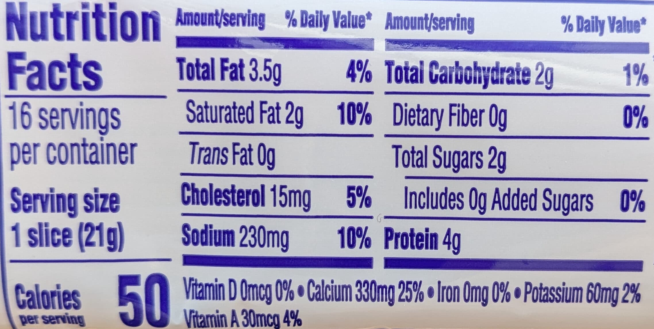 Kraft Singles American packshot