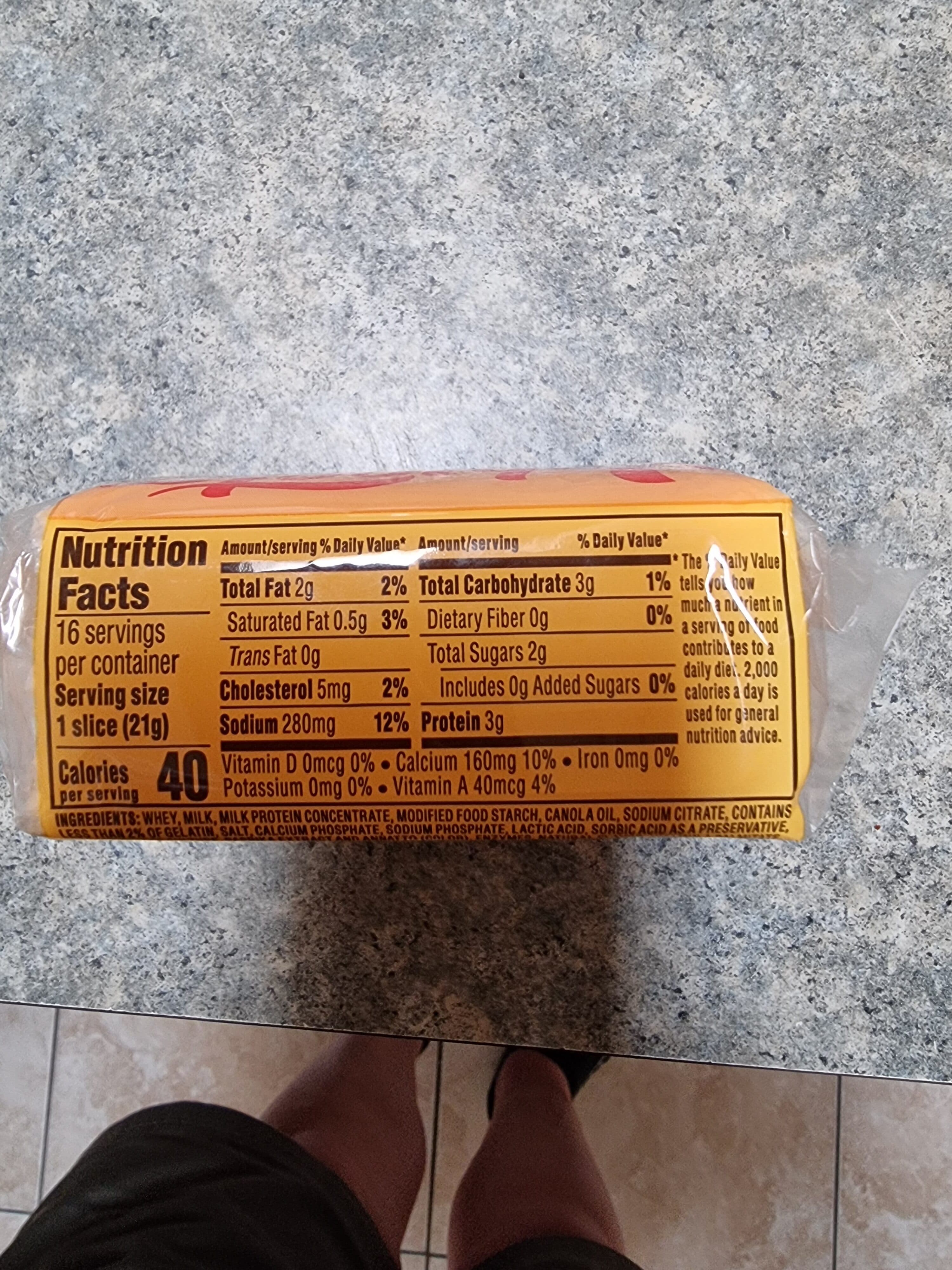 Velveeta Original Cheese Slices packshot